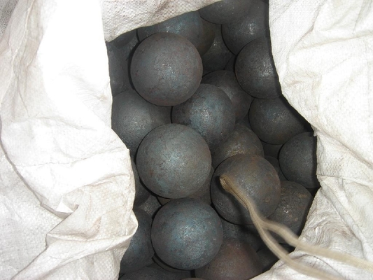 Hochwertige Schleifmedienkugeln 30 mm 50 mm 100 mm geschmiedete Schleifstahlkugel für Kugelmühle Zementkraftwerk